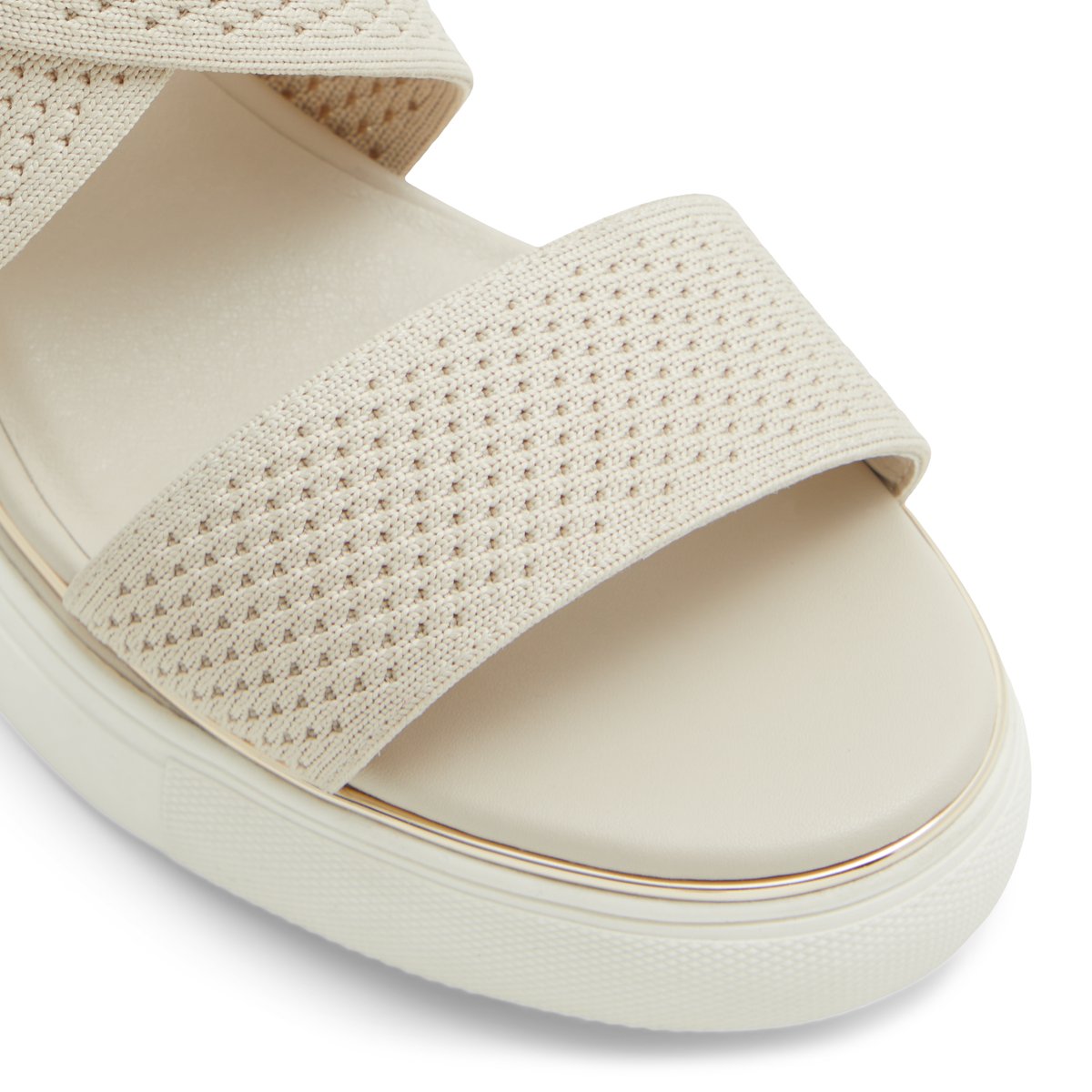 K STUDIO-Thoitlan-Sandales à lanières - Talon compensé - Beige