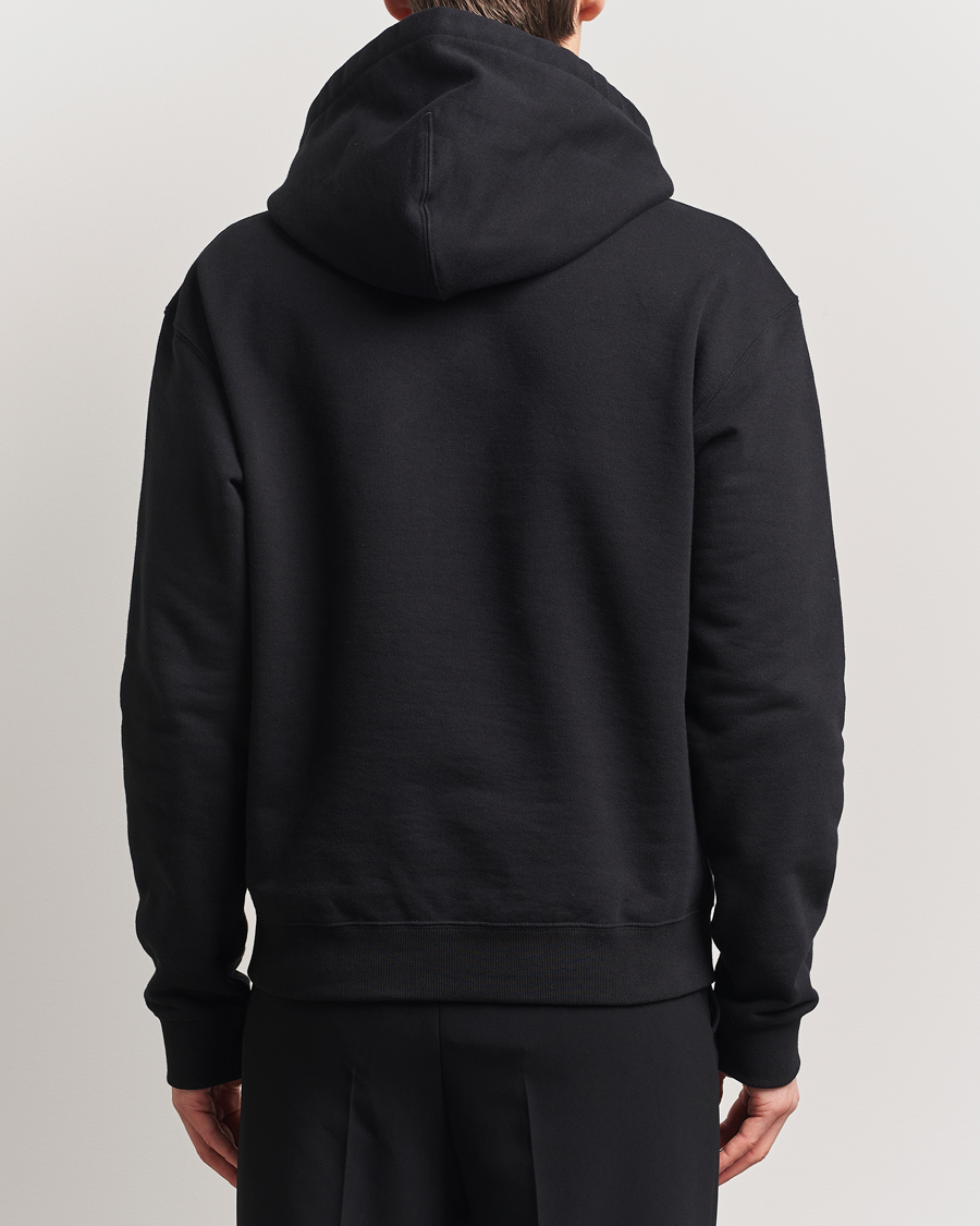 Jil Sander Terry Logo Hoodie Black