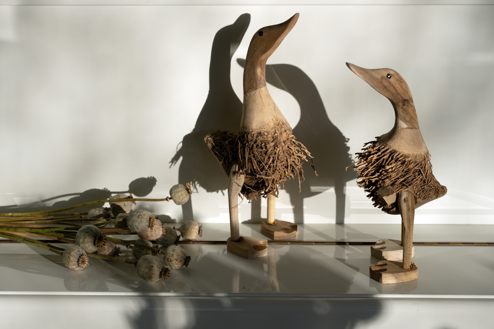 Ente 'Bulu' aus Wurzelholz, klein, H ca. 30-35 cm von fischer's lagerhaus