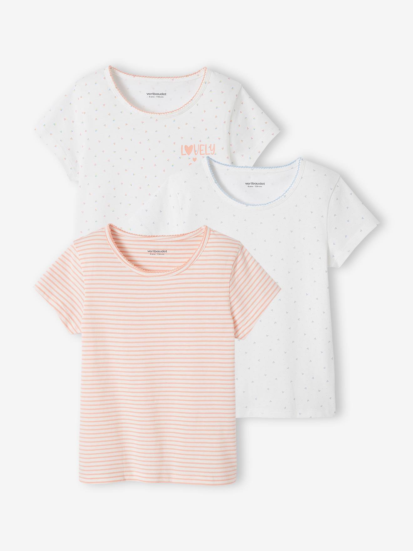 Pacote com 3 camisetas de manga curta 