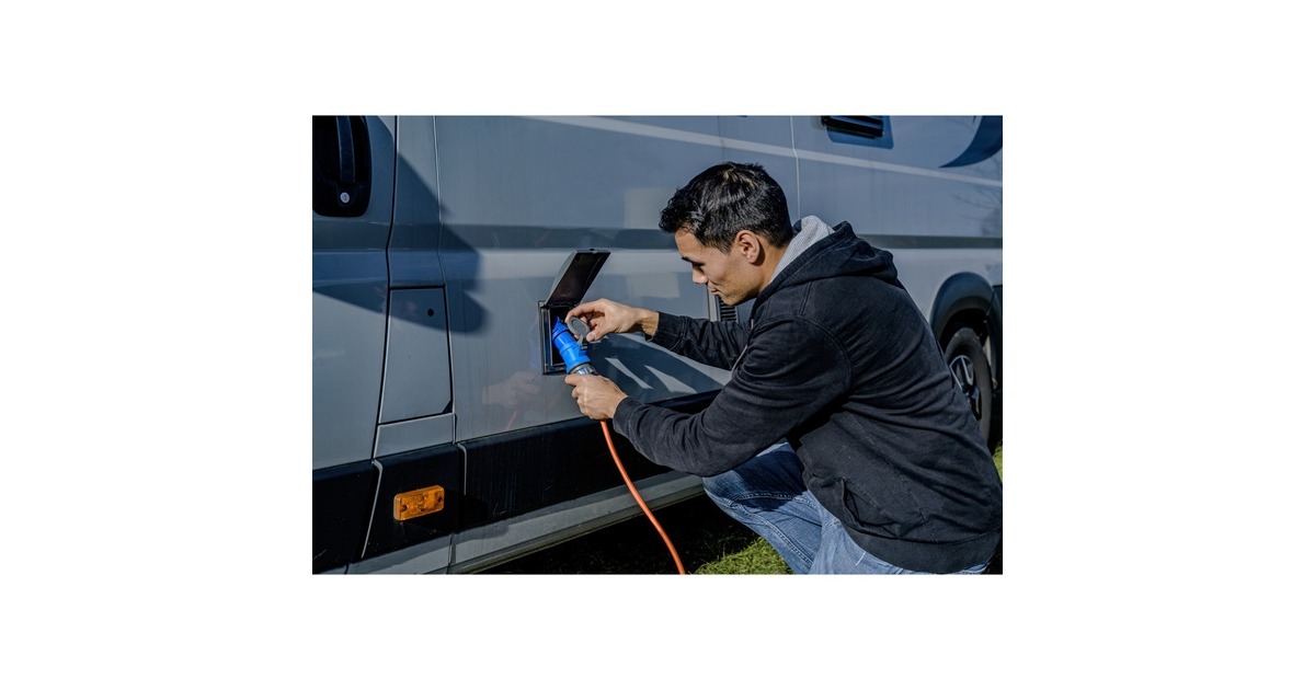 BrennenstuhlGarant CEE 2 IP44 Kabelhaspel van speciale kunststof, 25m RN-kabel  (Blauw/oranje, 25m RN-kabel)