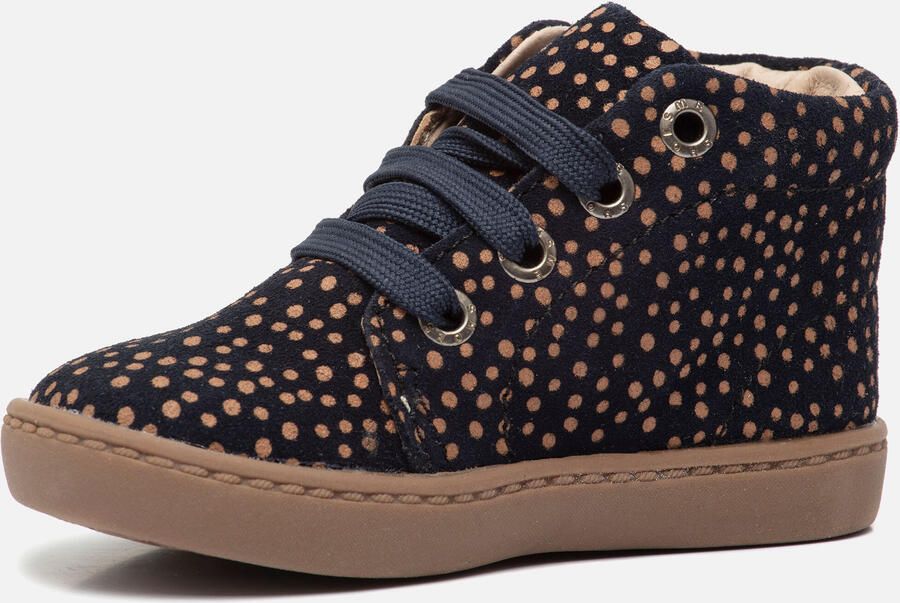Shoesme Baby | Enkelboots | | Black Brown Dots | Leer