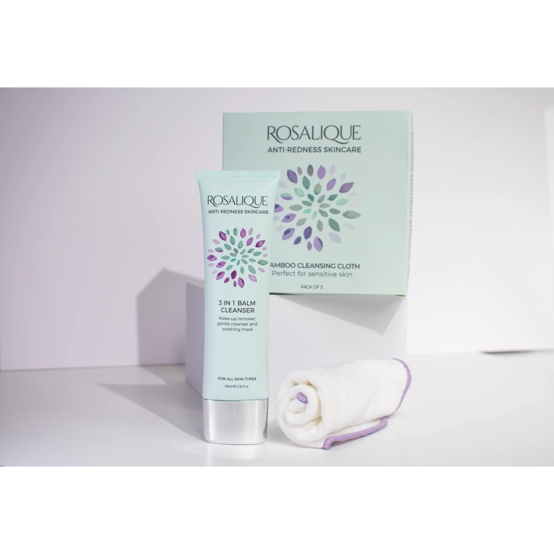 Rosalique 3 In 1 Balm Cleanser 100 ml + 3 Bamboo Cloths