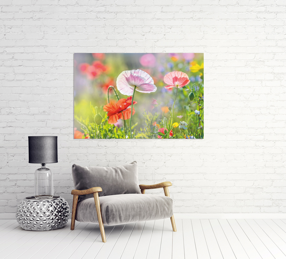 Akustikbild MOHNBLUMEN 4 80x120cm, 7kg