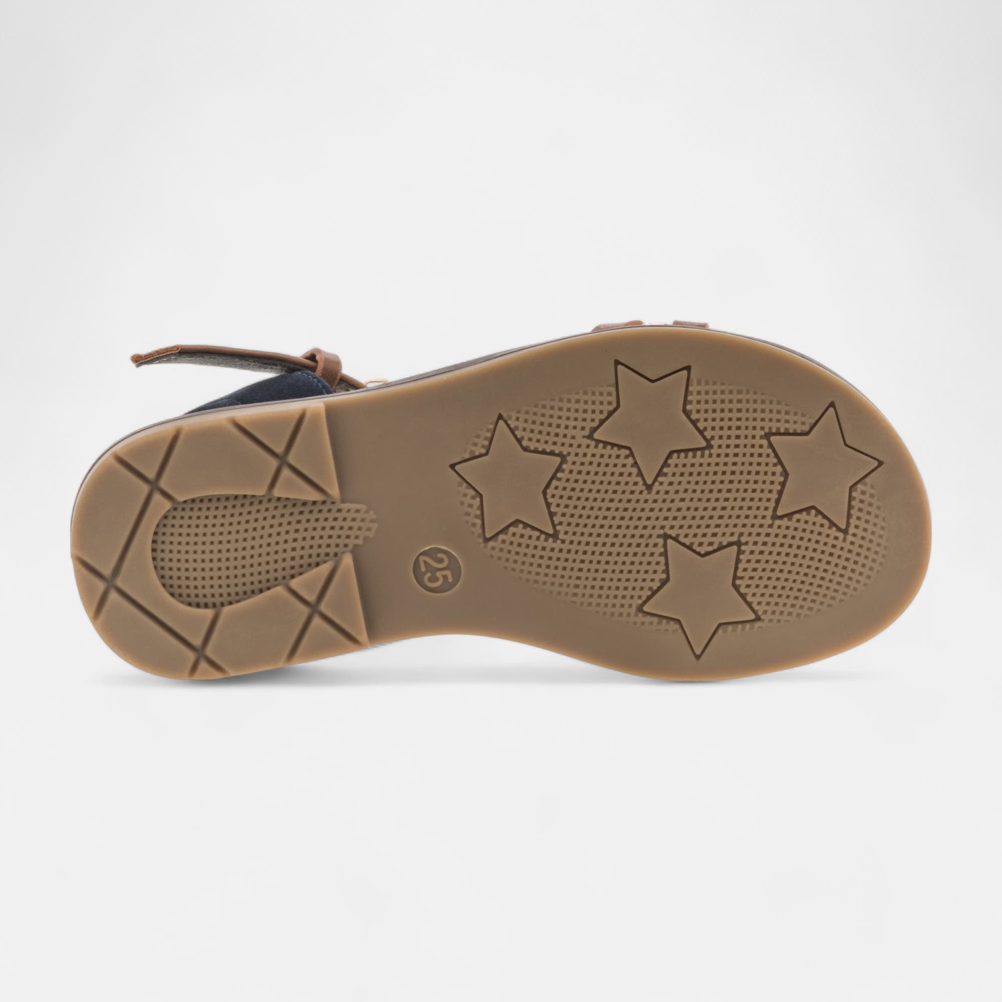 Nu-pieds Fille cognac