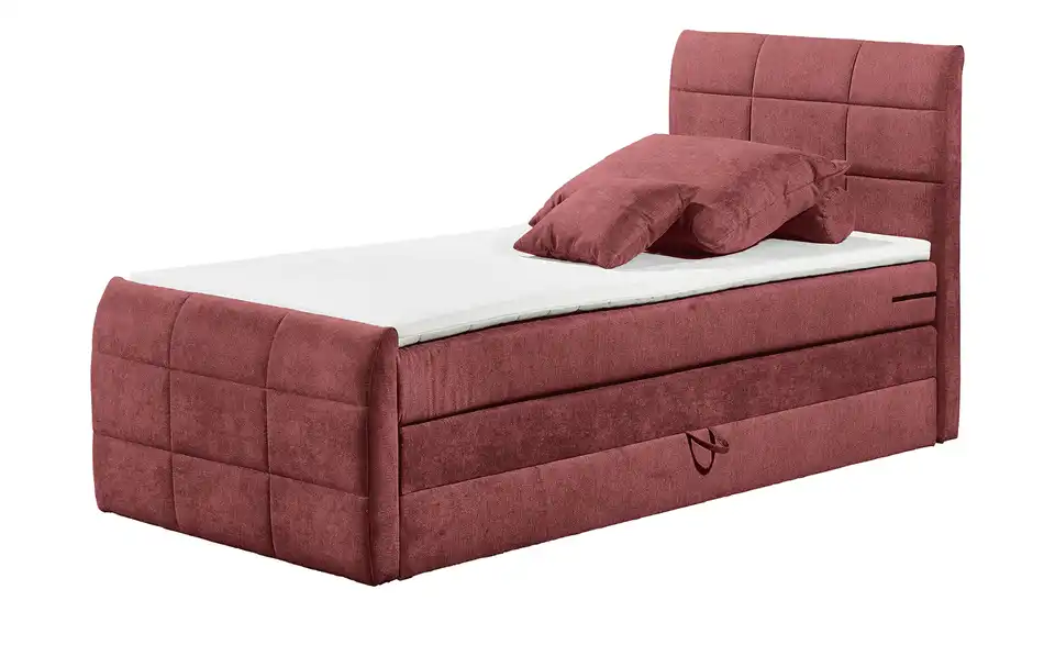 Boxspringbett Kuba 3 Rot 120 cm