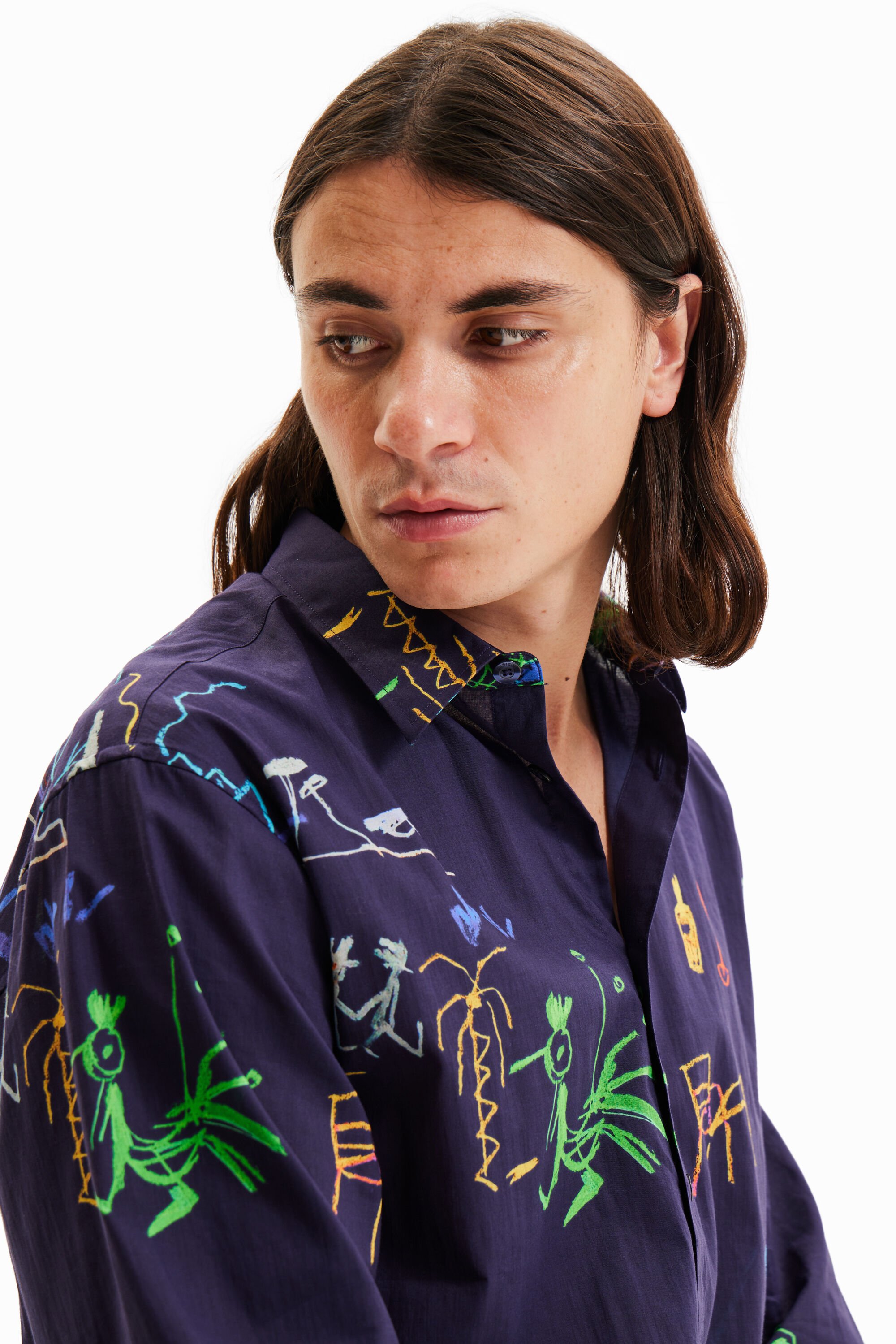Chemise illustrations manches longues