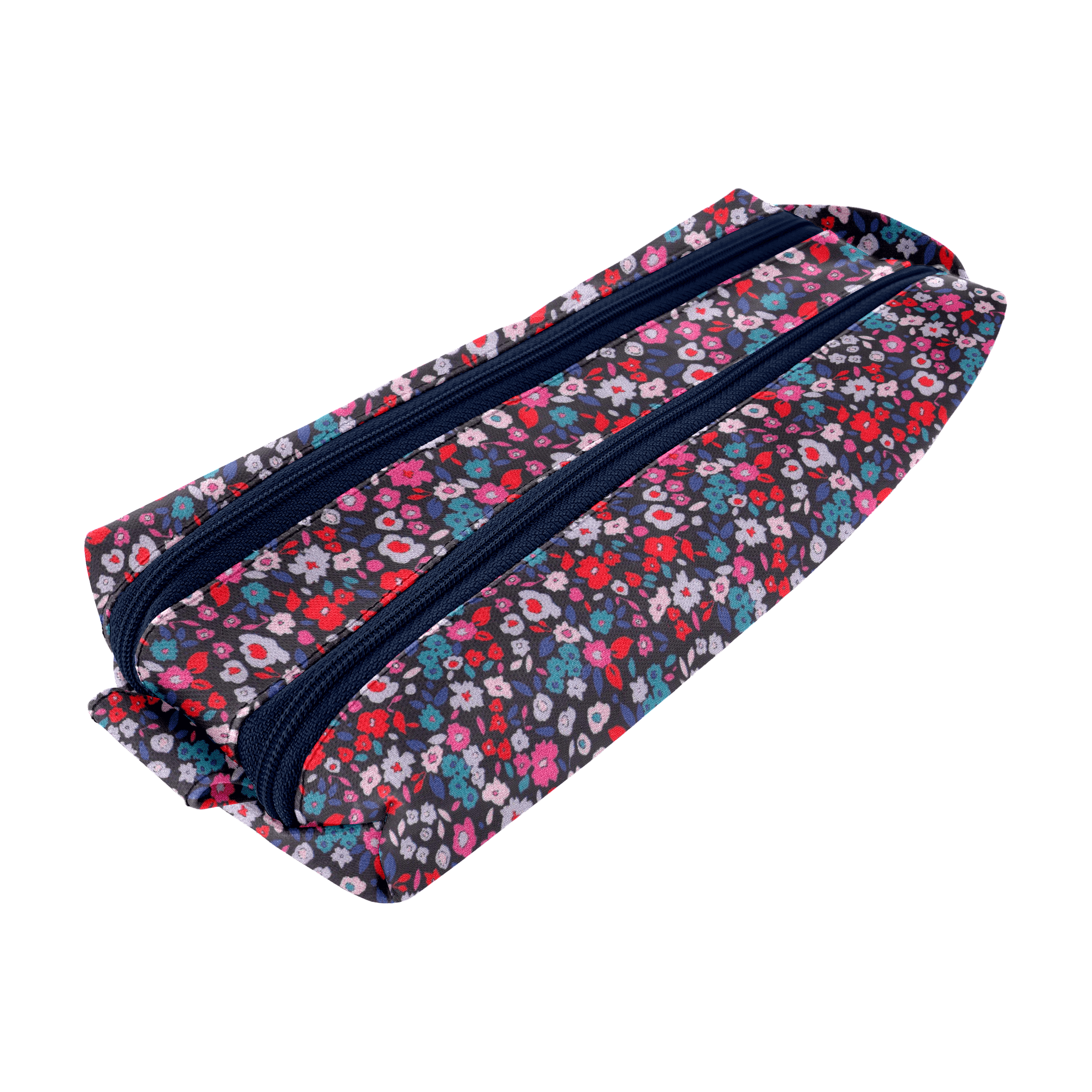 Trousse Double Compartiment Romance Fleurie