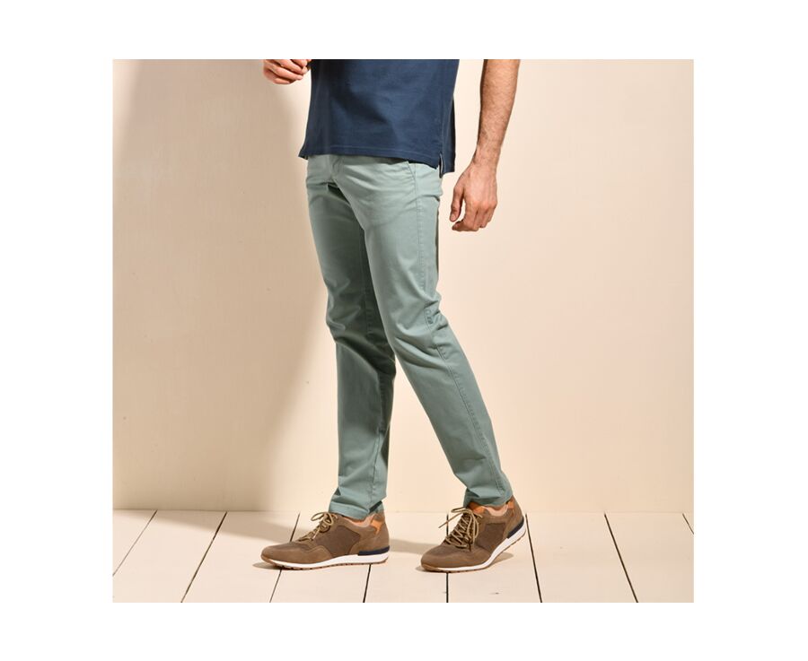 Pantalon chino homme Vert Givré - KYRK