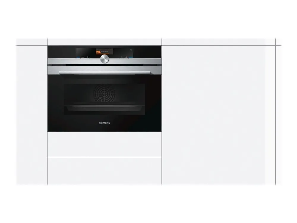 Siemens iQ700 CS636GBS2 - Ovn - med dampfunktion - til indbygning - niche - bredde: 56 cm - dybde: 55 cm - højde: 45 cm - med selv-rengøring - Klasse A  - rustfrit stål