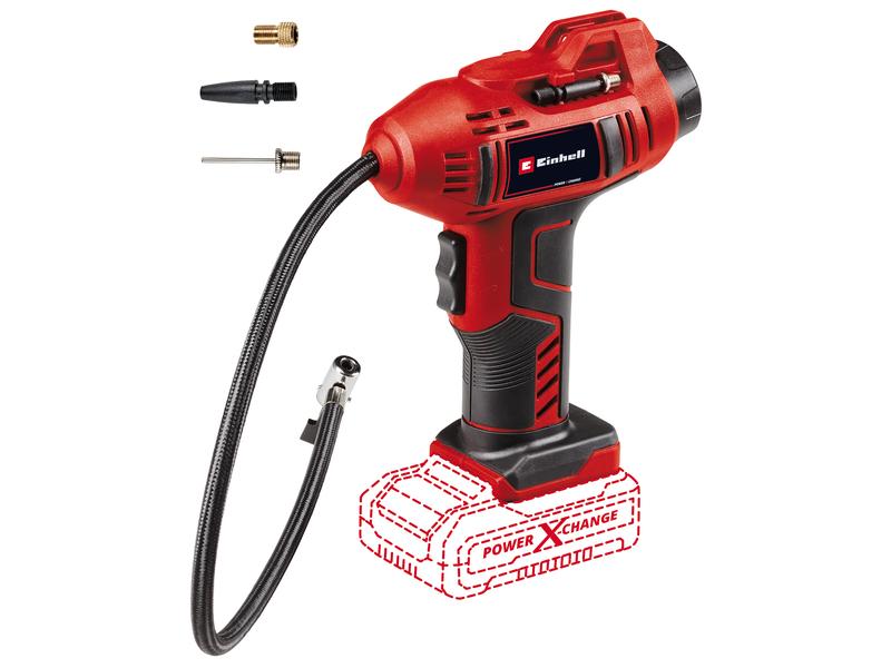 Einhell Professional Akku-Autokompressor CE-CC 18Li-Solo Ideal zum Aufpumpen von Autoreifen, Radreifen und Bällen