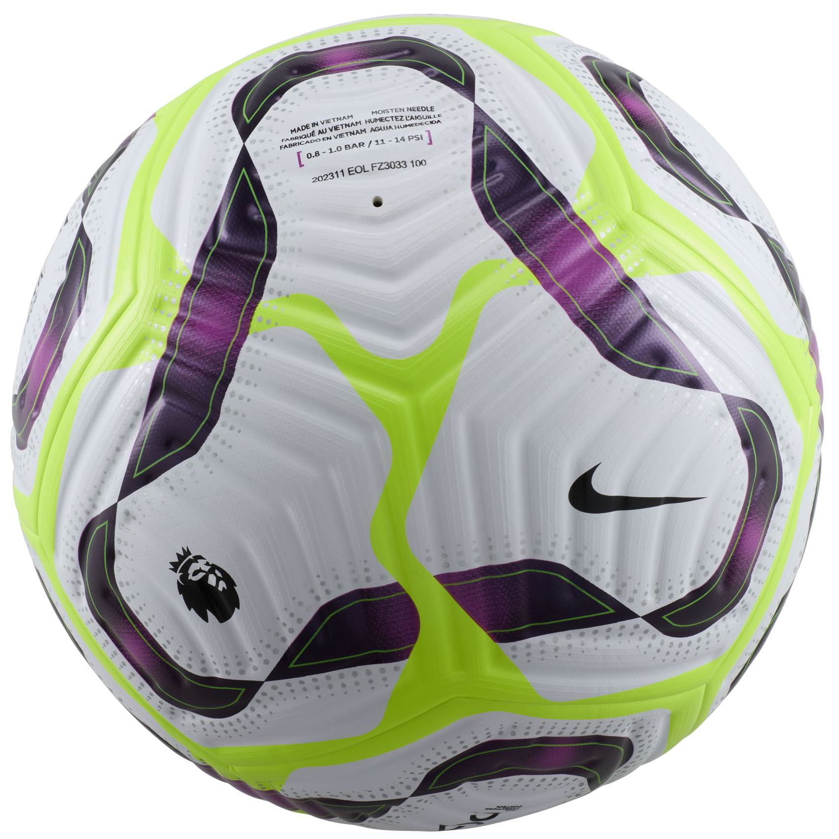 Premier League Flight 100/White/Bold Berry/Volt/Black
