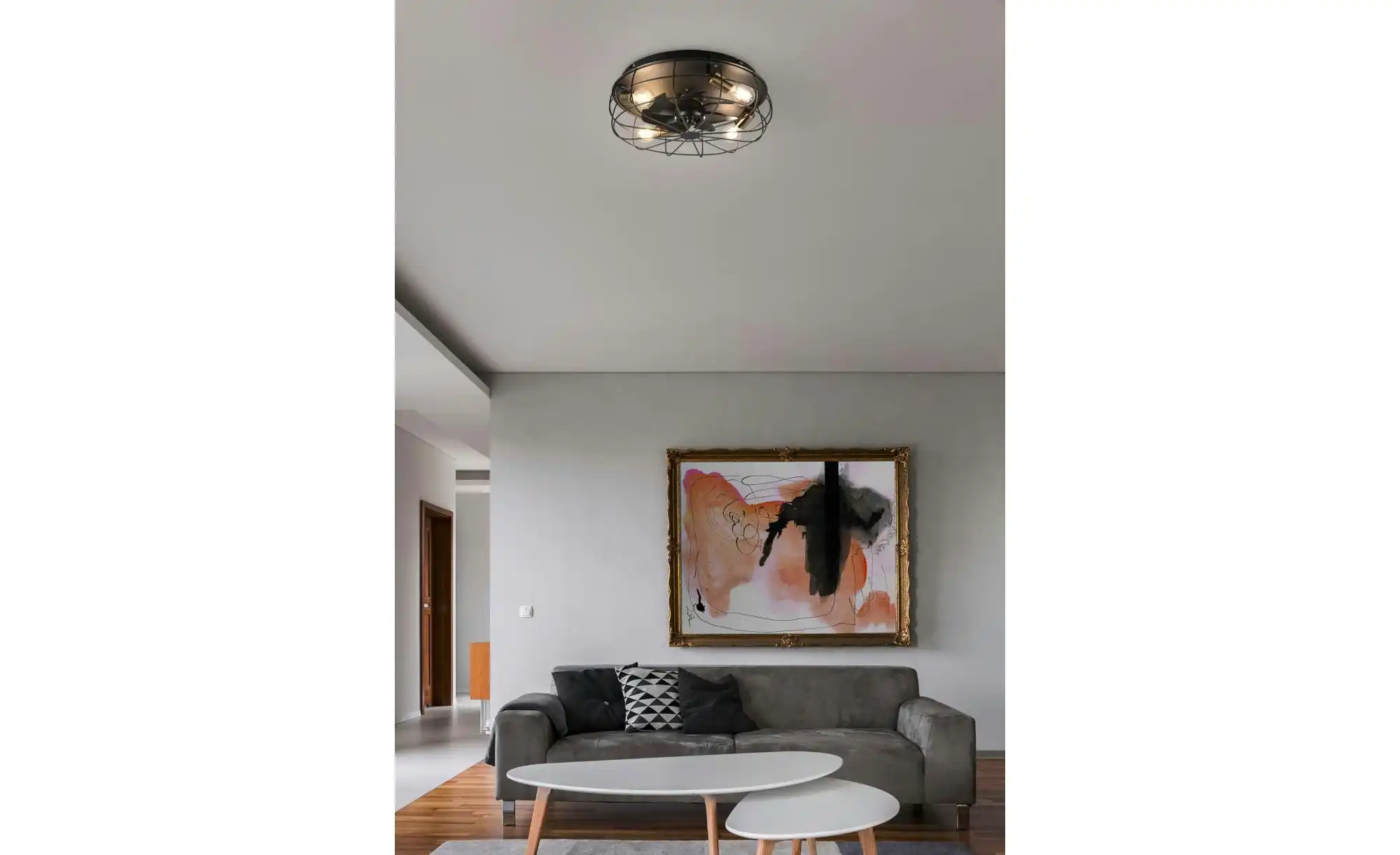 Trio Deckenleuchte mit Ventilator