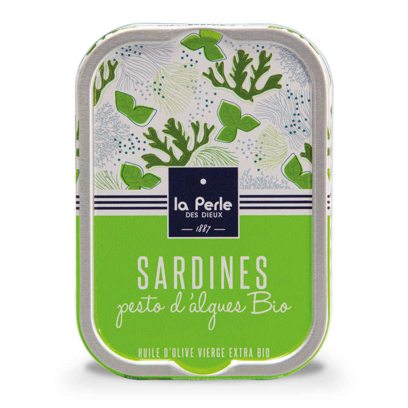 Sardines gourmandes au pesto d'algues bio - La Perle des Dieux