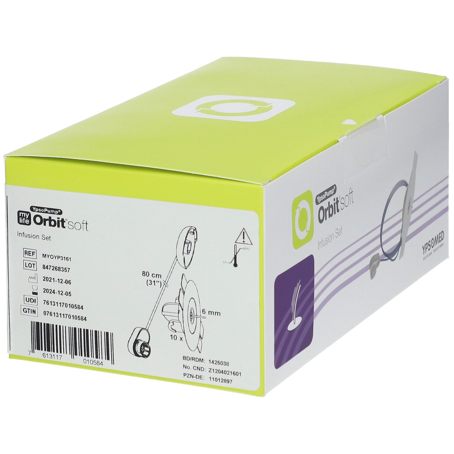 mylife™ YpsoPump® ® Orbit®soft 6 mm/80 cm (31”)