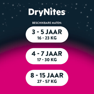 Huggies DryNites Girls Maat M (17-30kg) 10ST