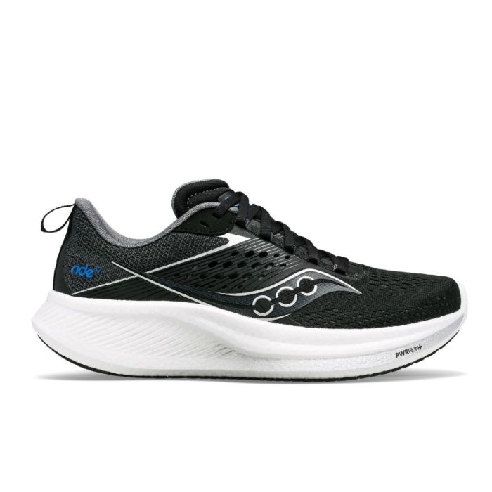 Saucony Herre Løbesko Ride 17 Wide Sort