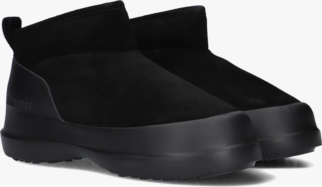 zwarte moon boot enkelboots mb luna low boot suede