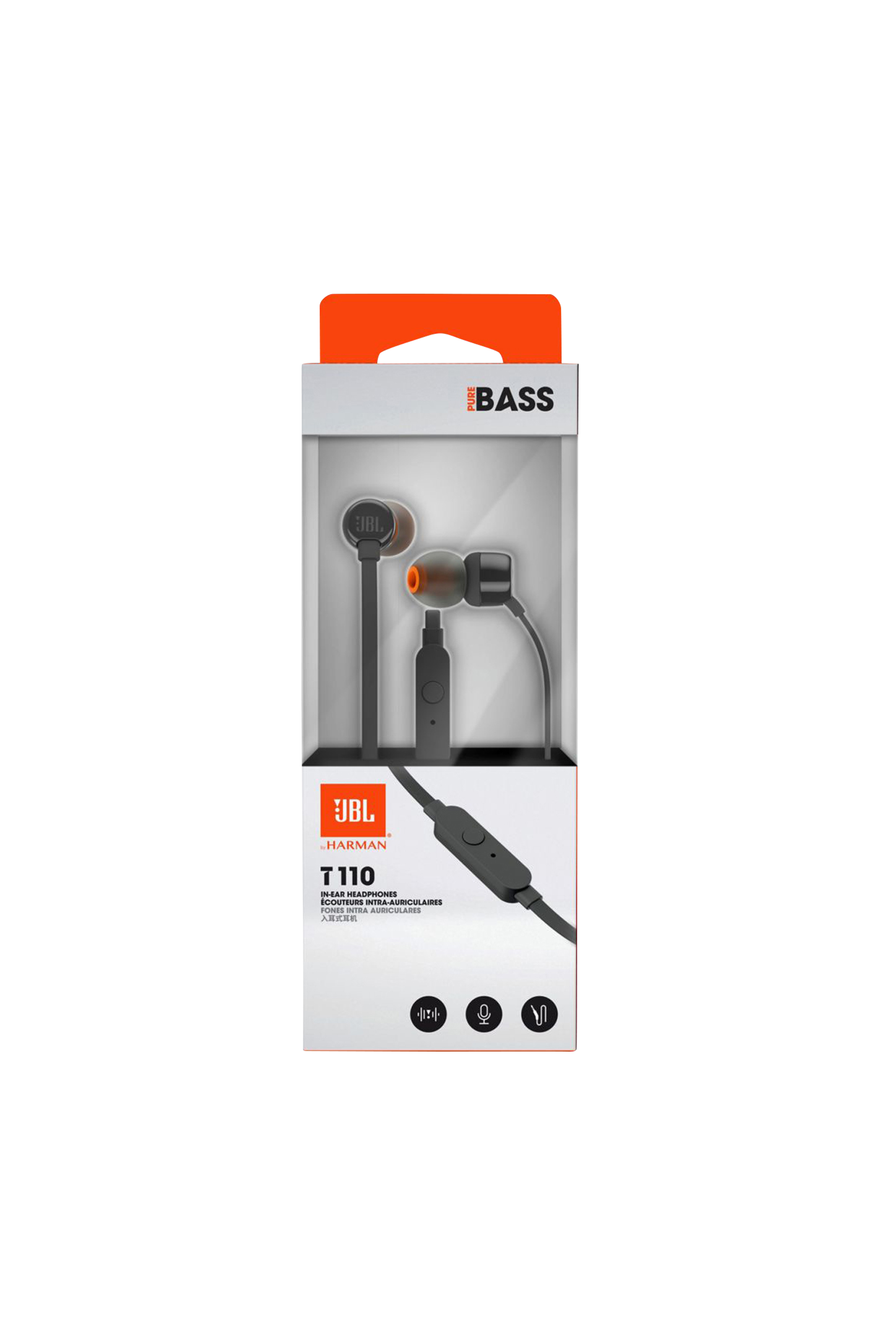 JBL Écouteurs intra-auriculaires Tune 110 Noir