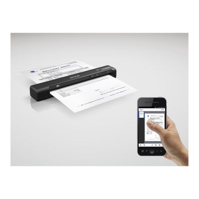 Epson WorkForce ES-60W (B11B253401) - scanner à feuilles A4 - portable - 600 dpi x 600 dpi - USB 2.0, Wi-Fi(n)
