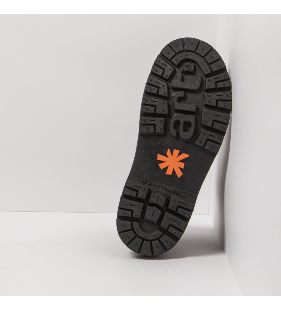 Botas de tornozelo Art em couro preto