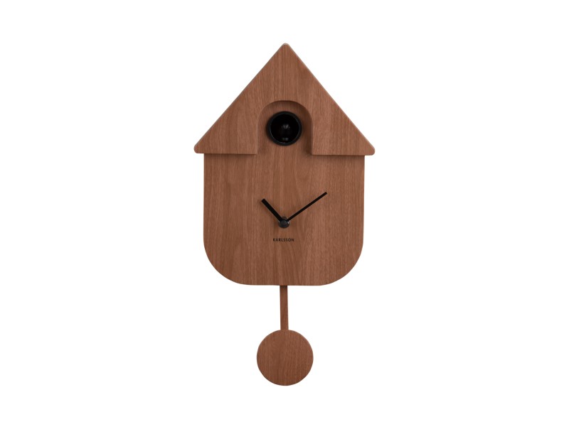 Wall Clock Modern Cuckoo KA5768TB Turquoise blue