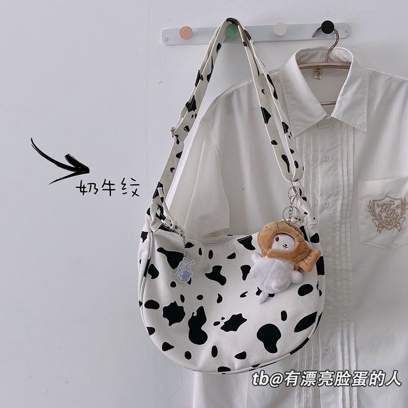 Bolso - Canvas Crossbody Tas met Print