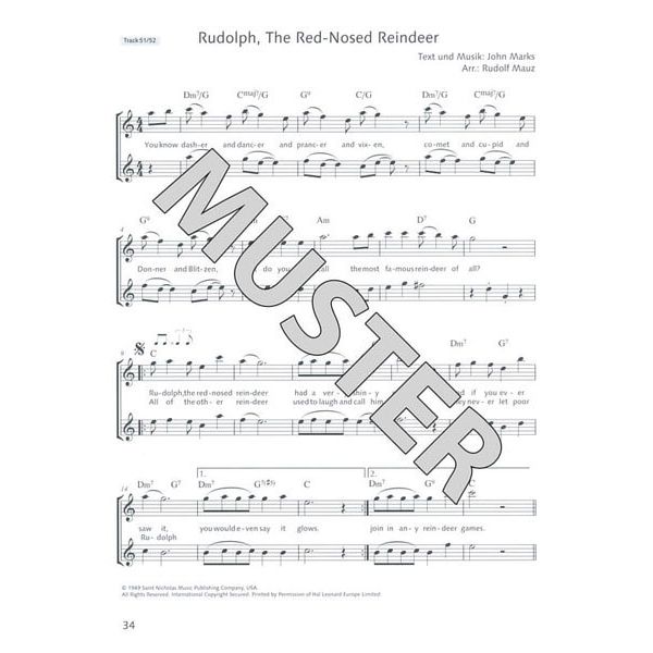 Schott Fröhliche Weihnachtslieder Fl