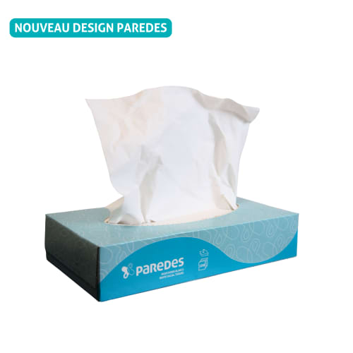 Mouchoirs blancs pure ouate 2 plis Ecolabel Paredes