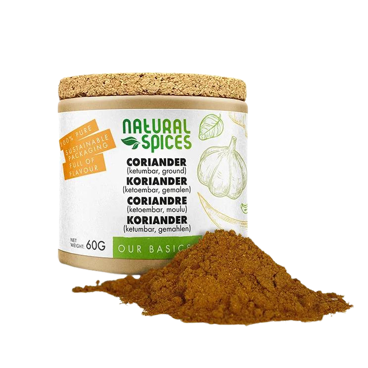 Natural Spices Koriander gemalen 60 gram