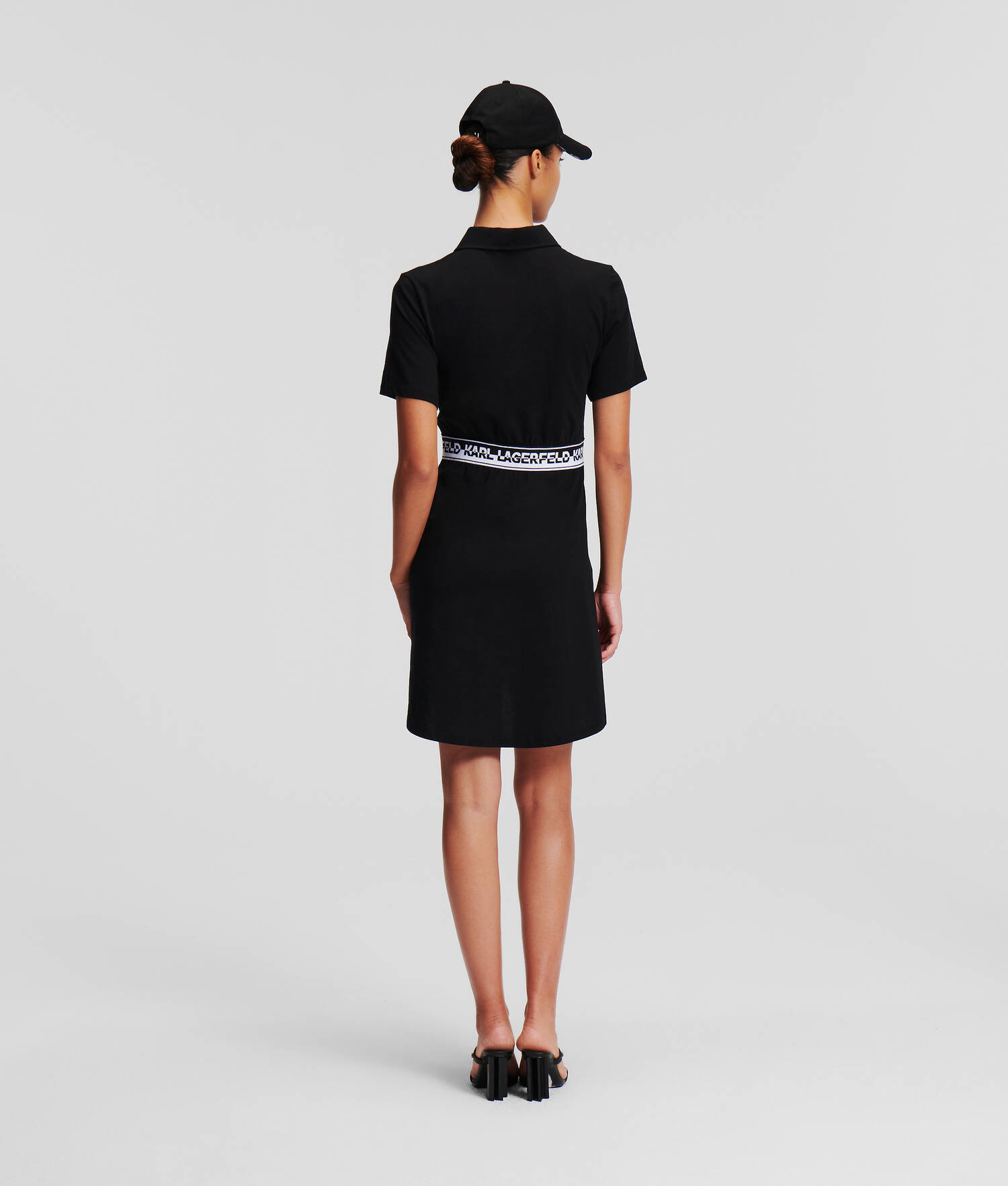 ROBE POLO EN JERSEY ORNÉE DU LOGO KARL