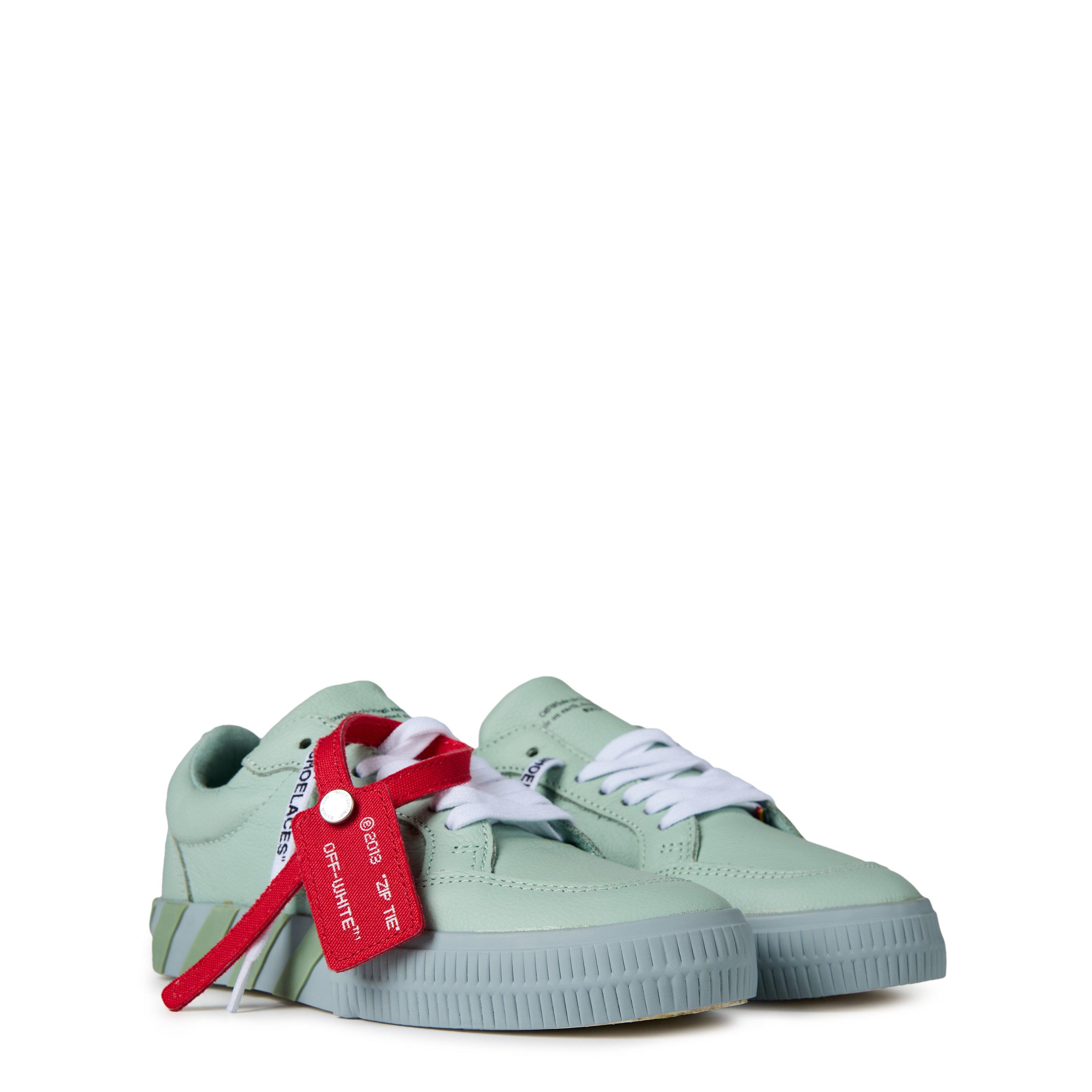 Off White Vulcanized Leather Trainers Childrens