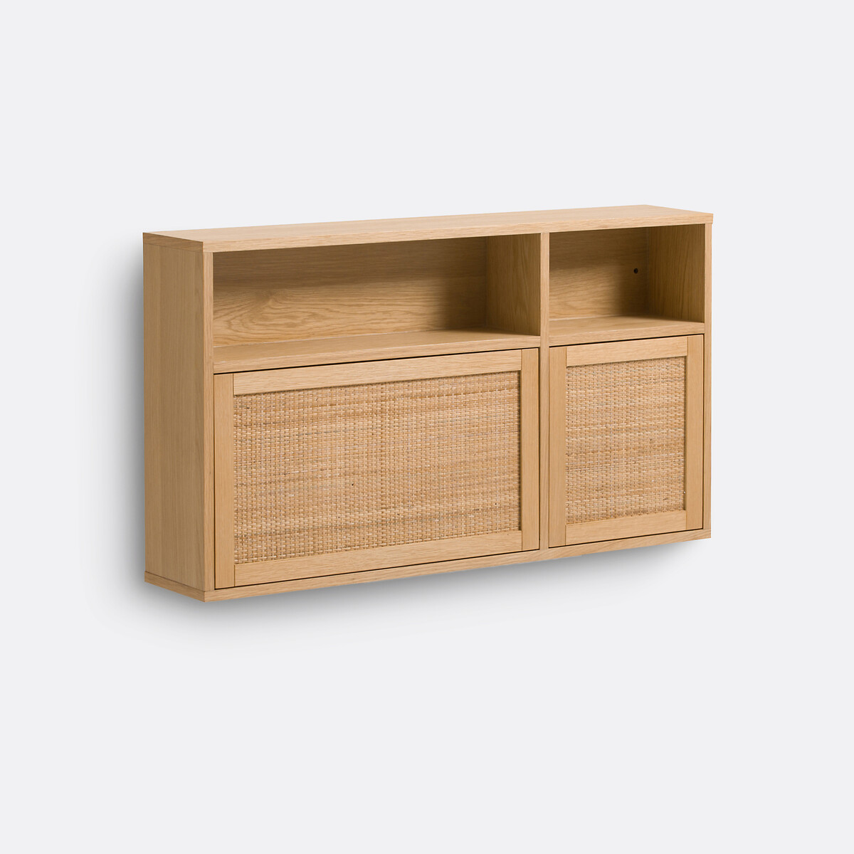 LA REDOUTE INTERIEURS<br>Mesa de parede em folheado de carvalho e rattan, Palano
