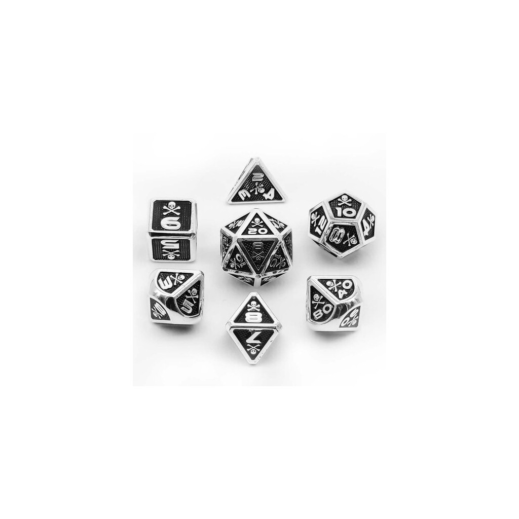 Set de 7 Dés JDR Répliquant : Piraterie