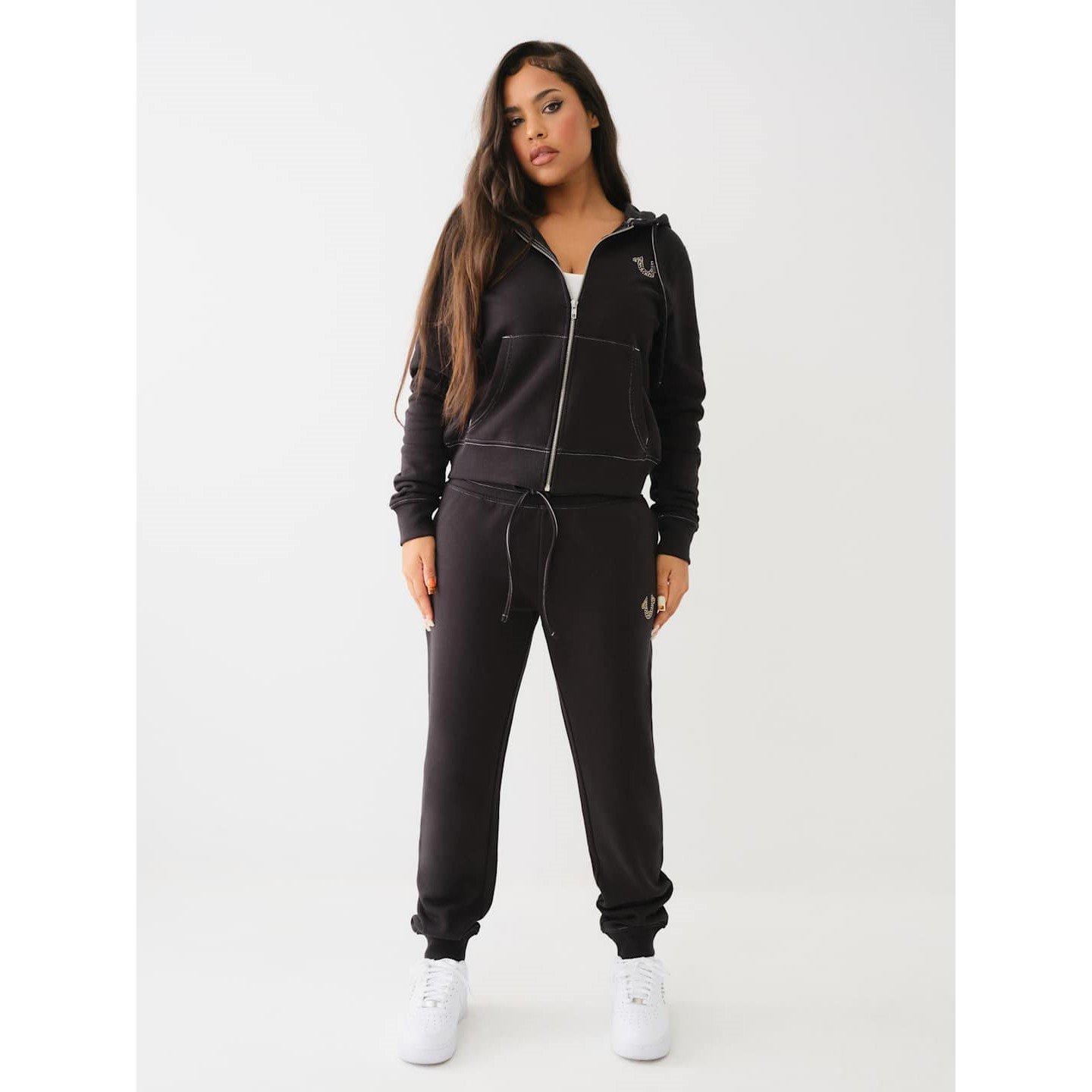True Religion TR Horseshoe Zip Up Hoodie Womens