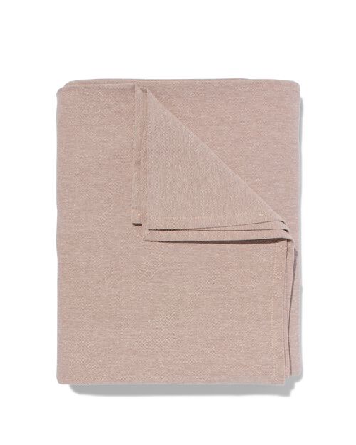 nappe coton Chambray beige/or 140x240