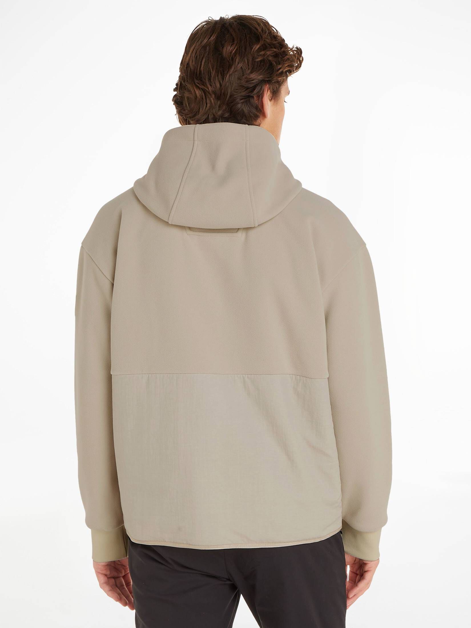 CALVIN KLEIN| Herren Fleecejacke BONDED FLEECE ZIP HOODED JACKET