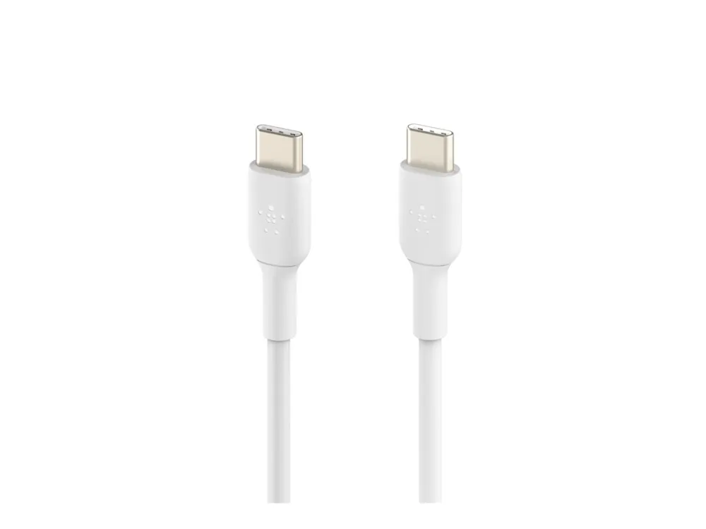 Belkin BoostCharge - USB-kabel - 24 pin USB-C (han) til 24 pin USB-C (han) - 2 m - hvid