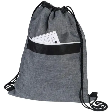 Easy Gifts Sportbeutel aus 300D Snow-Polyester und Non-Woven mit Vorfach