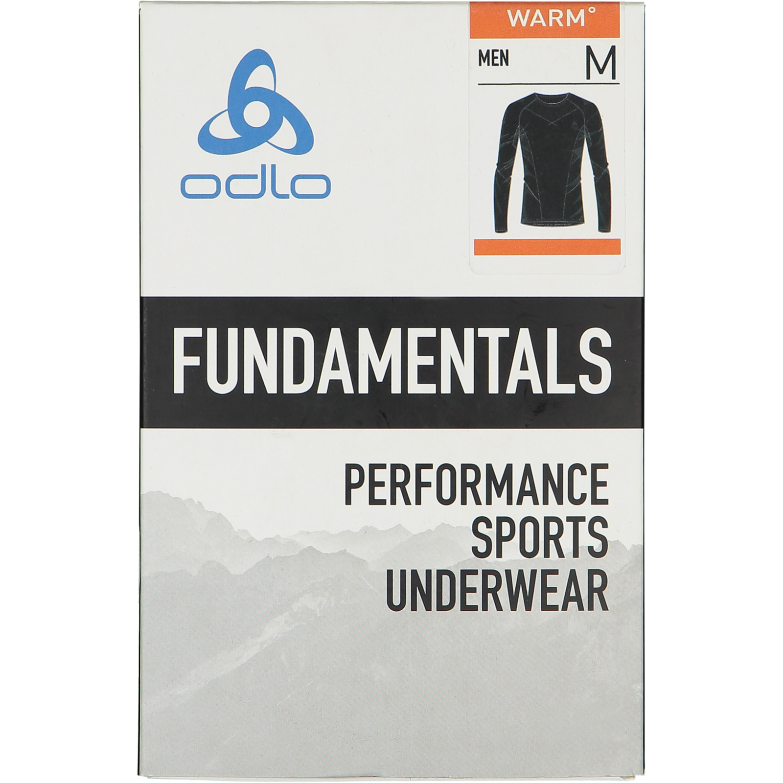 Odlo Herren-Langarmshirt Performance Evo Warm Base Layer XL, schwarz