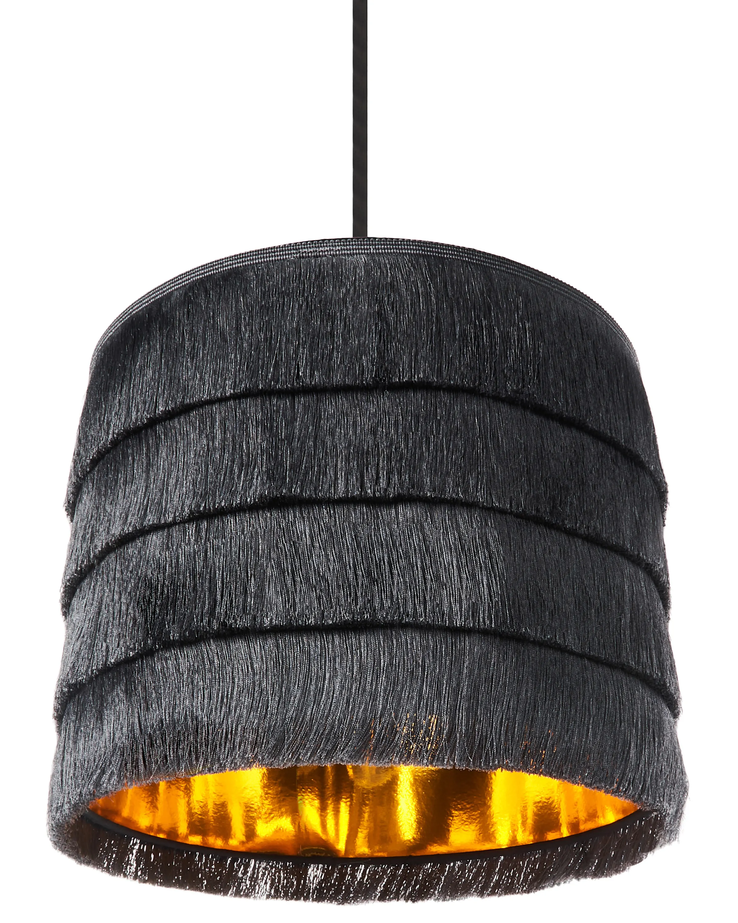 Hanglamp SUAPURE Stof Zwart