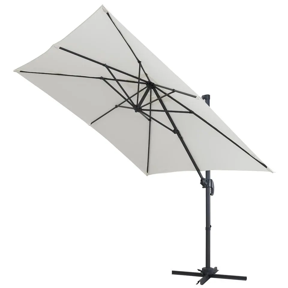 Tiltable Floating Parasol 250x250 cm - Starker schwimmender Sonnenschirm - Ecru