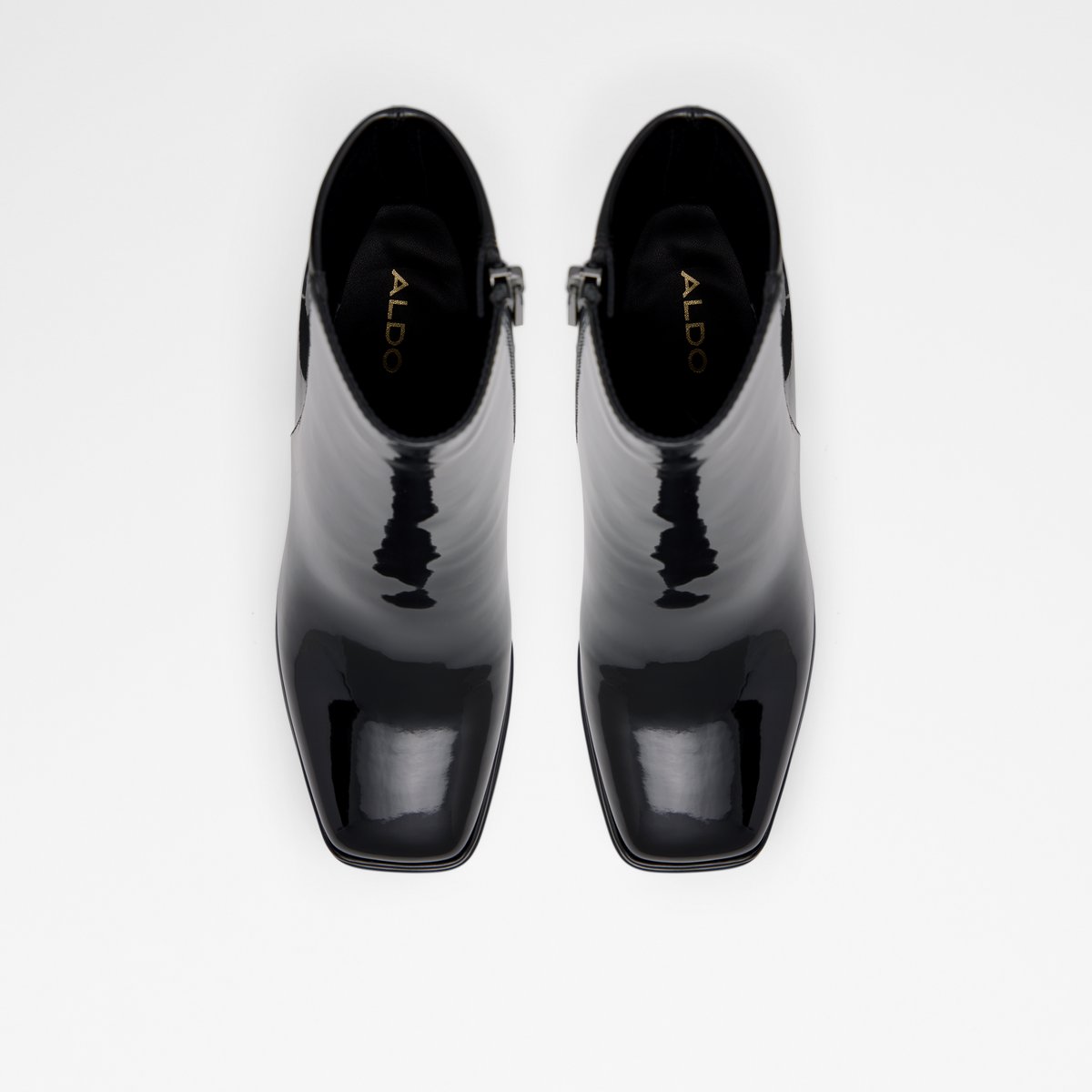 Mabel Black Synthetic Patent Women Dress boots