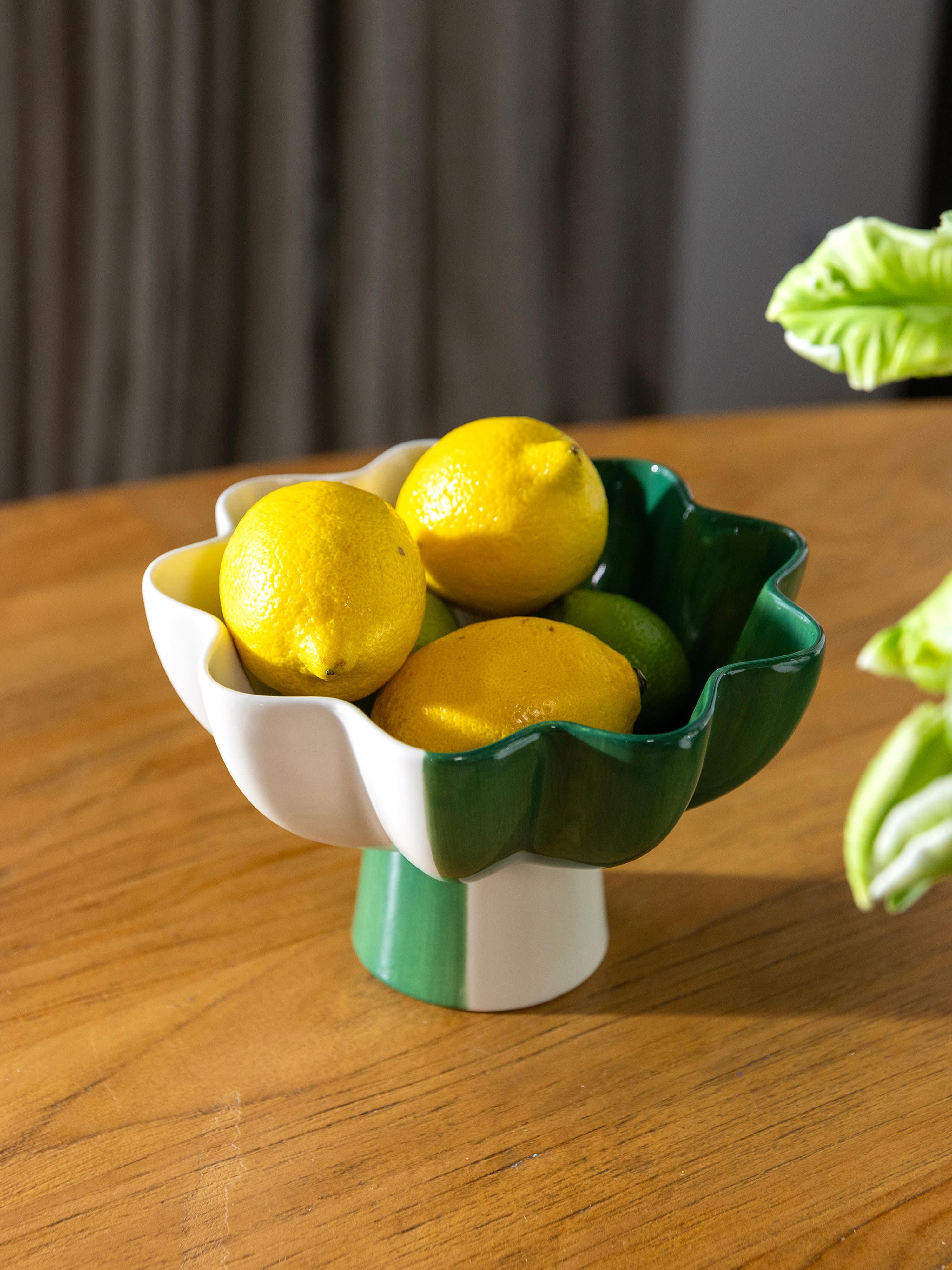 Handbeschilderde decoratieve schaal Sun