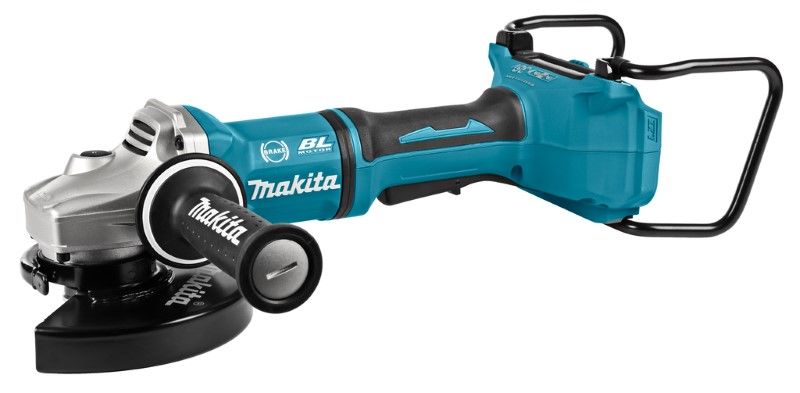 Makita DGA700ZKX1 2x18V Haakse slijper 180 mm in koffer, met veiligheidsschakelaar