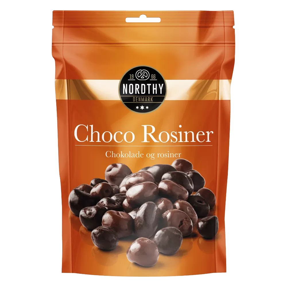 Nordthy Chokolade Rosiner - 125 g