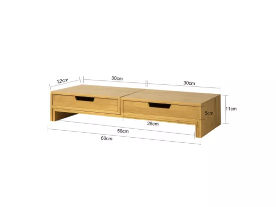 Support Ordinateur Portable ou écran TV Réhausseur d'écran en Bambou, BBF04-N