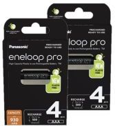 Panasonic Eneloop Pro Oplaadbare AAA / HR03 Ni-Mh Batterijen (8 stuks, 930 mAh)