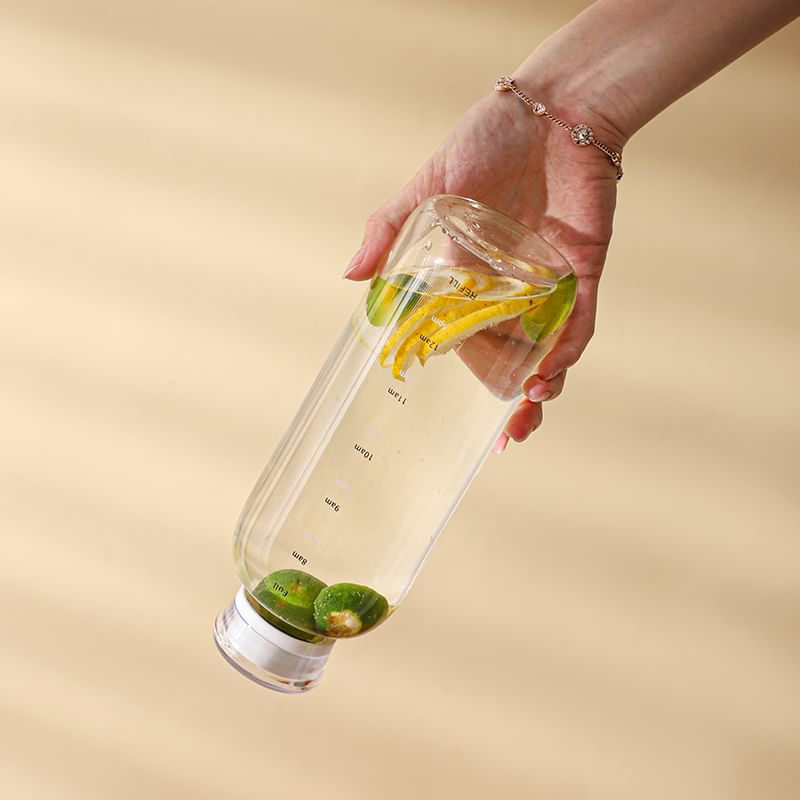 Chimi Chimi - Glazen drinkfles met rietje (diverse designs)