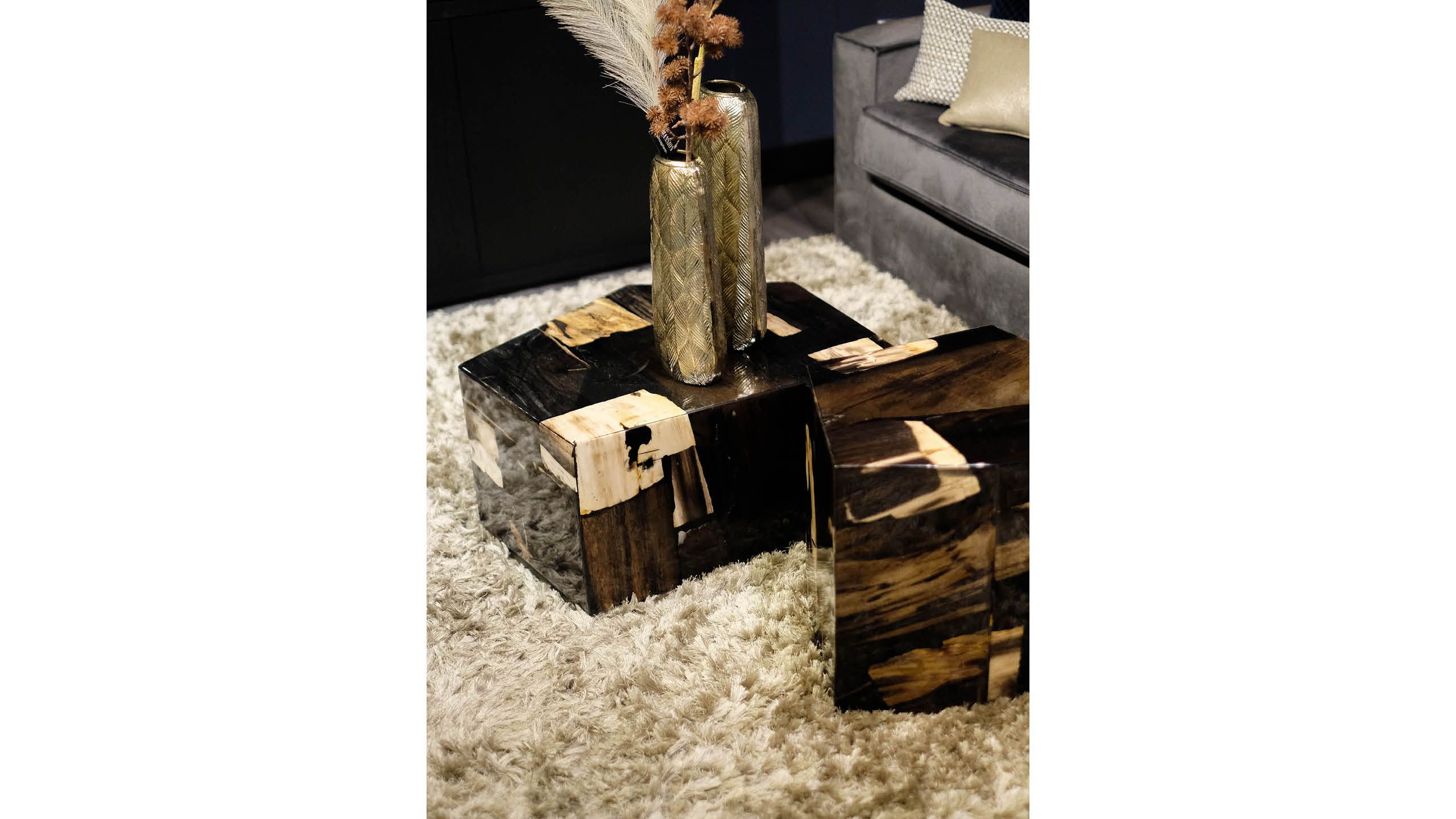 Salontafel Petrified Wood Medium 706818 Rayn B53 x D66 x H35 cm